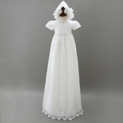 christening gown with bonnet